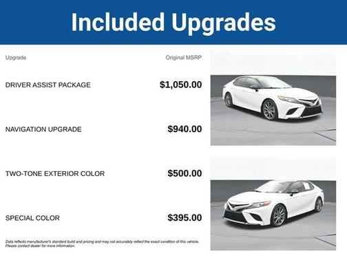 Super White 2018 Toyota Camry XSE