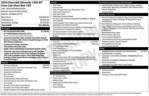 2024 Chevrolet Silverado 1500 WT