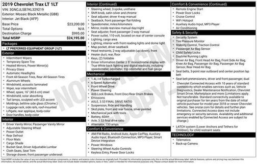 2019 Chevrolet Trax LT