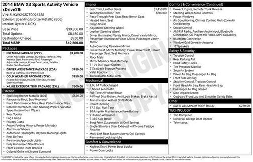2014 BMW X3 xDrive28i