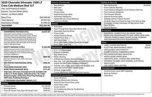 2020 Chevrolet Silverado 1500 LT