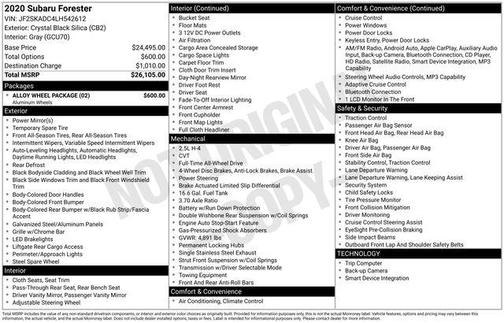 2020 Subaru Forester 