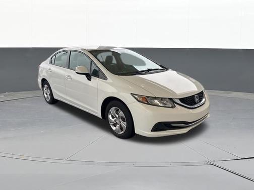 White 2013 Honda Civic LX