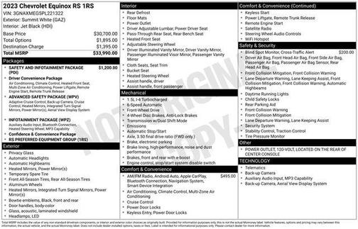 2023 Chevrolet Equinox RS