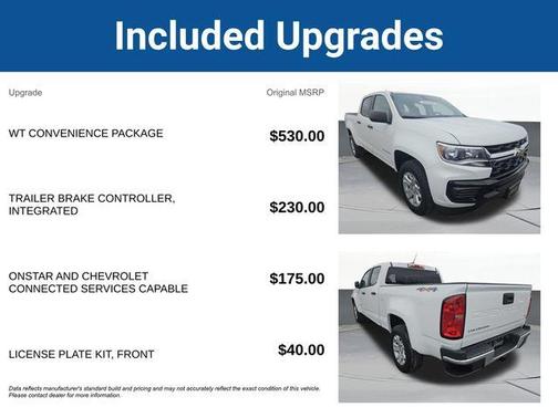 Summit White 2021 Chevrolet Colorado WT