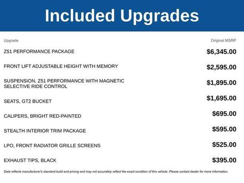 2026 Chevrolet Corvette Stingray w/2LT