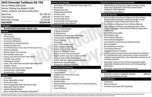 2023 Chevrolet Trailblazer RS