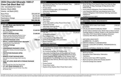 2026 Chevrolet Silverado 1500 LT