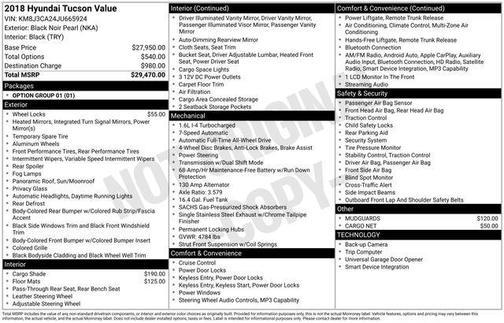 2018 Hyundai TUCSON Value
