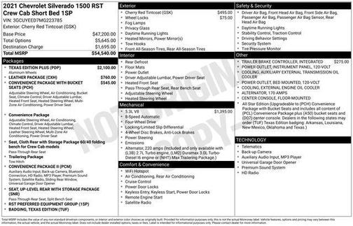 2021 Chevrolet Silverado 1500 RST