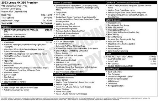 2023 Lexus NX 350 Premium