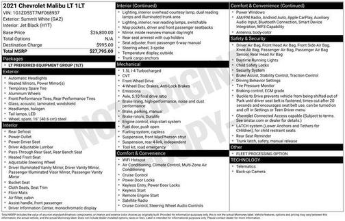 2021 Chevrolet Malibu LT