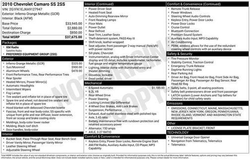 2010 Chevrolet Camaro 2SS