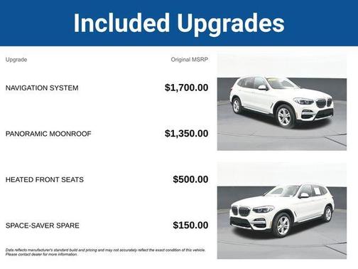 Alpine White 2019 BMW X3 xDrive30i