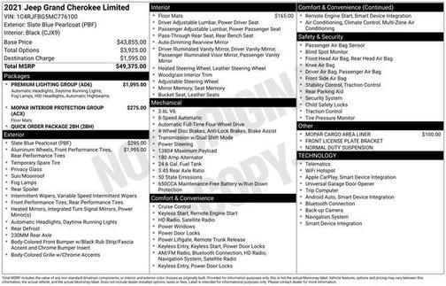 2021 Jeep Grand Cherokee Limited