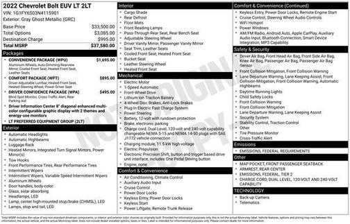 2022 Chevrolet Bolt EUV LT