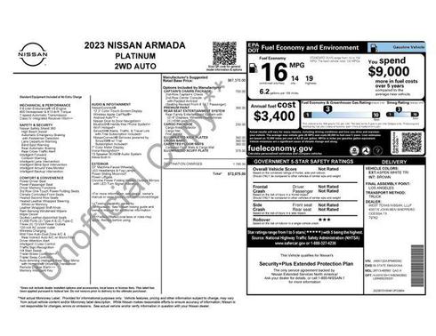 2023 Nissan Armada Platinum