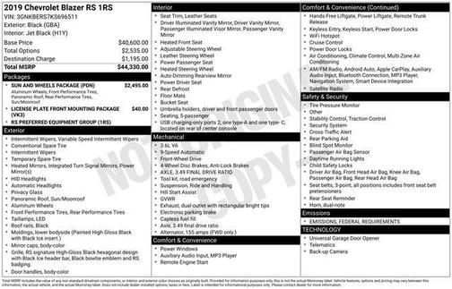 2019 Chevrolet Blazer RS