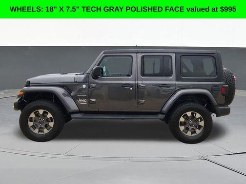 Granite Crystal Clearcoat Metallic 2018 Jeep Wrangler Unlimited Sahara