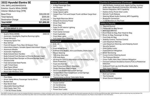 2022 Hyundai ELANTRA SE