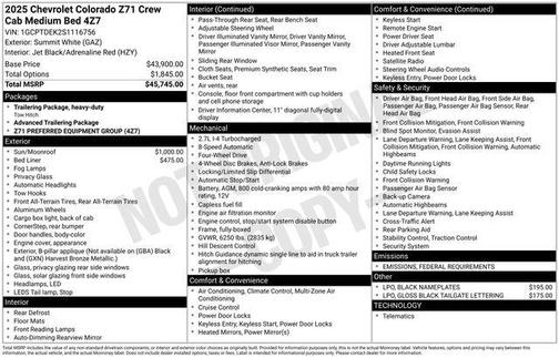 2025 Chevrolet Colorado Z71