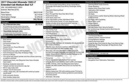 2017 Chevrolet Silverado 1500 LT
