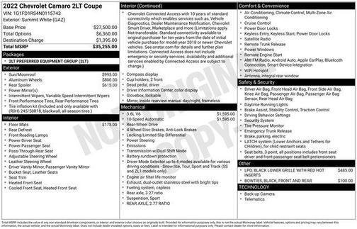 2022 Chevrolet Camaro 2LT