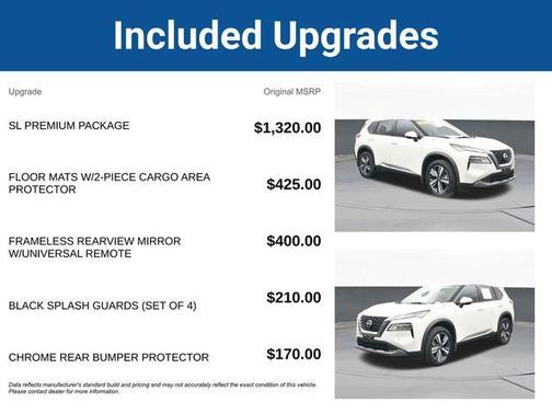 White 2022 Nissan Rogue SL
