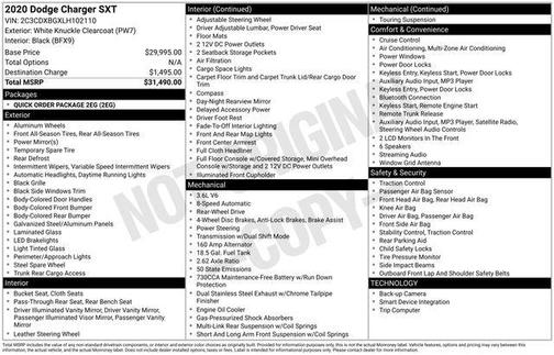 2020 Dodge Charger SXT