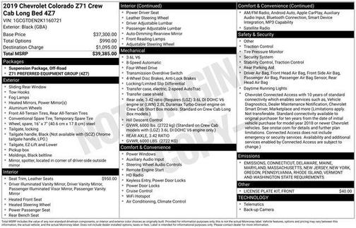 2019 Chevrolet Colorado Z71