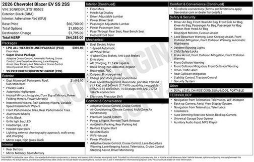 2026 Chevrolet Blazer EV SS