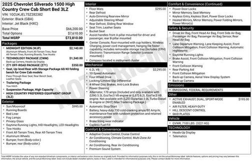 2025 Chevrolet Silverado 1500 High Country