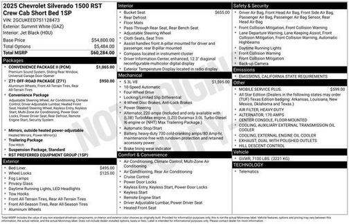 2025 Chevrolet Silverado 1500 RST
