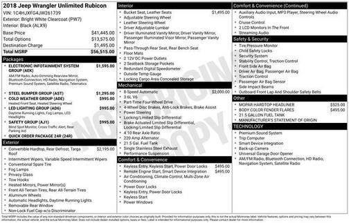 2018 Jeep Wrangler Unlimited Rubicon