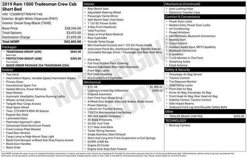 2019 RAM 1500 Tradesman
