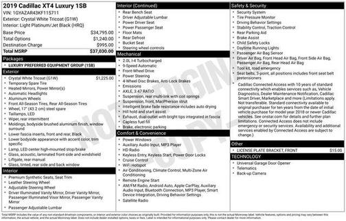 2019 Cadillac XT4 Luxury