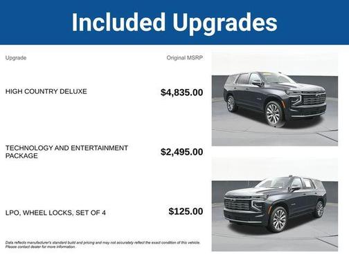 Dark Ash Metallic 2025 Chevrolet Tahoe High Country