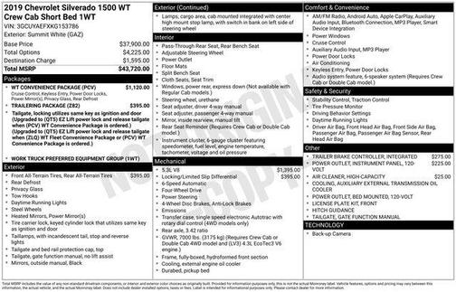 2019 Chevrolet Silverado 1500 WT