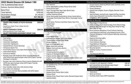 2022 Buick Encore GX Select