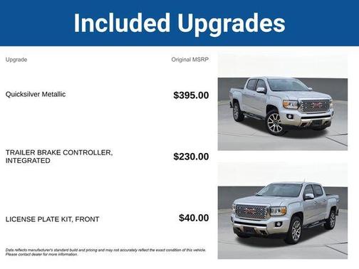 Quicksilver Metallic 2018 GMC Canyon Denali