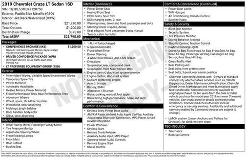 2019 Chevrolet Cruze LT