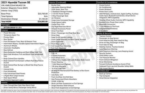 2021 Hyundai TUCSON SE