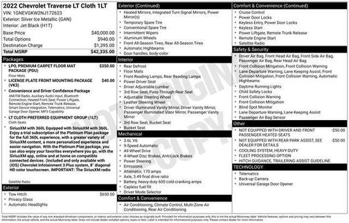 2022 Chevrolet Traverse LT Cloth