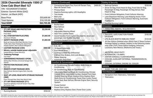 2026 Chevrolet Silverado 1500 LT