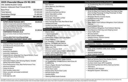 2025 Chevrolet Blazer EV RS