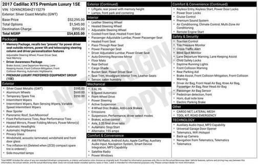 2017 Cadillac XT5 Premium Luxury