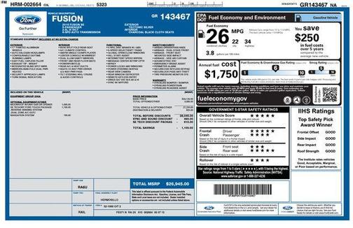 Tectonic 2016 Ford Fusion SE