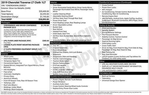 2019 Chevrolet Traverse LT Cloth