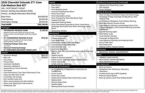 2026 Chevrolet Colorado Z71