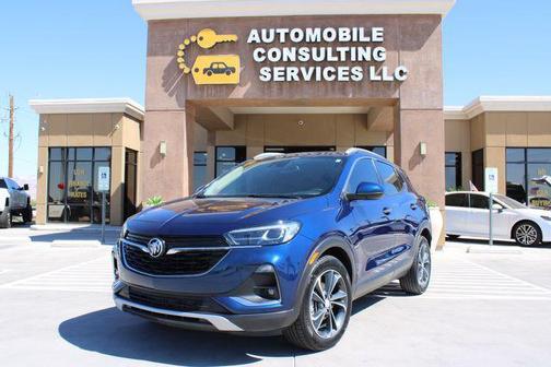 Blue 2022 Buick Encore GX Essence